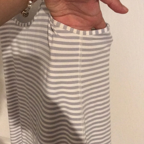 Lululemon Gray/White Striped Tank - Picture 4 of 6